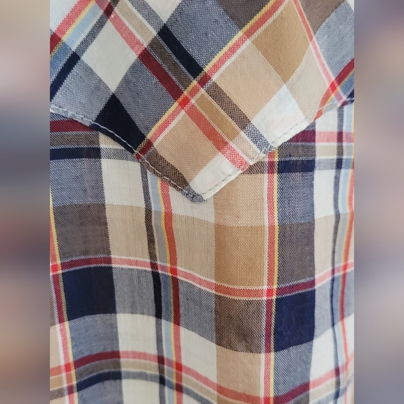 Vintage GWG Westernwear Pearl Snap Button Long Sleeve Cowboy Shirt - Picture 2 of 7